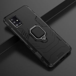 Hurtel Ring Armor pancerne hybrydowe etui pokrowiec + magnetyczny uchwyt Samsung Galaxy A51 5G czarny 7