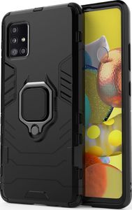 Hurtel Ring Armor pancerne hybrydowe etui pokrowiec + magnetyczny uchwyt Samsung Galaxy A51 5G czarny 8