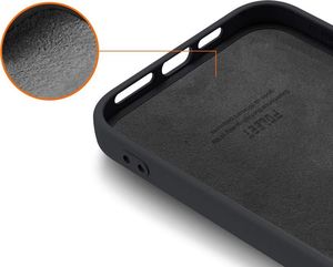 Hurtel Silicone Case elastyczne silikonowe etui pokrowiec iPhone 12 6,1`` czarny 7