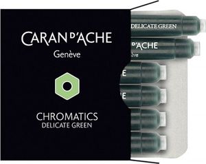 Caran d`Arche Naboje atramentowe Chromatics zielone 6 sztuk 1