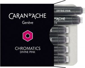 Caran d`Arche Naboje atramentowe Chromatics różowe 6 sztuk 1