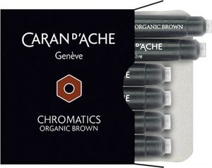 Caran d`Arche Naboje atramentowe Chromatics brązowe 6 sztuk 1
