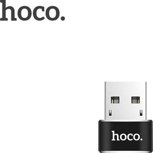Adapter USB Hoco UA6 USB-C - USB Czarny  (6957531064138) 1