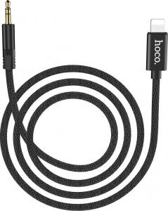 Kabel USB Hoco Lightning - mini Jack 3.5 mm Czarny (6957531096375) 1