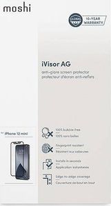Moshi Moshi iVisor AG - Matowa folia ochronna na ekran iPhone 12 Mini (czarna ramka) 5