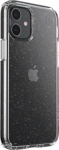 Speck Speck Presidio Perfect-Clear with Glitter - Etui iPhone 12 Mini z powłoką MICROBAN (Gold Glitter/Clear) 2