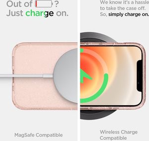 Spigen SPIGEN LIQUID CRYSTAL IPHONE 12 MINI GLITTER ROSE 12