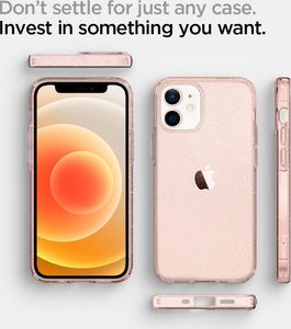 Spigen SPIGEN LIQUID CRYSTAL IPHONE 12 MINI GLITTER ROSE 14