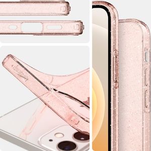 Spigen SPIGEN LIQUID CRYSTAL IPHONE 12 MINI GLITTER ROSE 8
