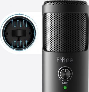 Mikrofon Fifine USB F4 Game ze statywem biurkowym 3