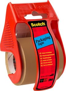 Scotch Mini dyspenser do taśm (C.5020.D), w zestawie taśma pakową, 48mmx20,3m, czerwony 1