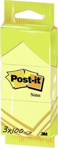 Post-it Bloczki samoprzylepne Post-it (6810), 38x51mm, 3x100 kart., żółte 1