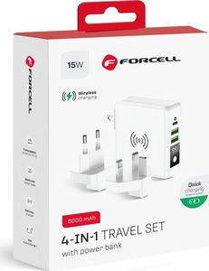 Ładowarka ForCell 2x USB-A 1x USB-C 3 A (5903396072475) 3