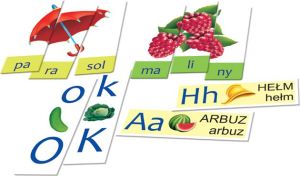 Adamigo Litery Sylaby Wyrazy - Edukacyjna Układanka Obrazkowa 2