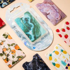 Kingxbar Kingxbar obrotowe etui na karty dokumenty przyklejane do telefonu lub pokrowca czarny 12