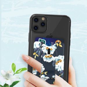 Kingxbar Kingxbar obrotowe etui na karty dokumenty przyklejane do telefonu lub pokrowca czarny 8