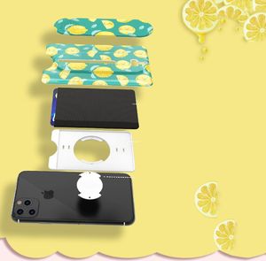 Kingxbar Kingxbar obrotowe etui na karty dokumenty przyklejane do telefonu lub pokrowca fioletowy 3