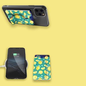 Kingxbar Kingxbar obrotowe etui na karty dokumenty przyklejane do telefonu lub pokrowca fioletowy 8