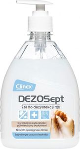 Clinex Żel do dezynfekcji rąk Dezosept 500ml, wirusobójczy 1