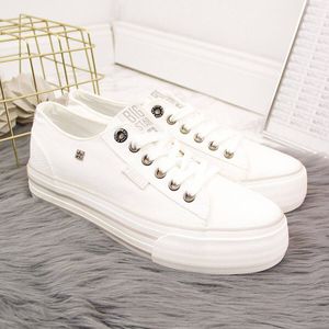 Big Star Trampki damskie na platformie białe Big Star HH274052 41 4