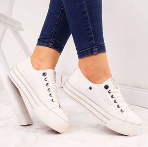 Big Star Trampki damskie na platformie białe Big Star HH274052 41 6