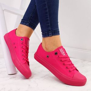 Big Star Trampki damskie niskie fuksja Big Star AA274013 37 6