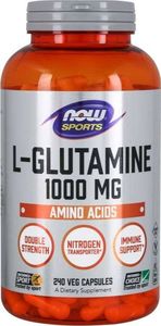 NOW Foods NOW Foods - L-Glutamina, 1000mg, 240 kapsułek 1