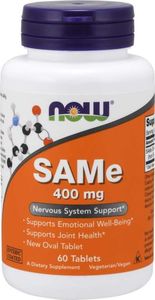 NOW Foods NOW Foods - SAMe, 400 mg, 60 tabletek 1