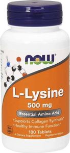 NOW Foods NOW Foods - L-Lizyna, 500mg, 100 tabletek 1