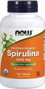 NOW Foods NOW Foods - Spirulina, Organic, 1000mg, 120 tabletek 1