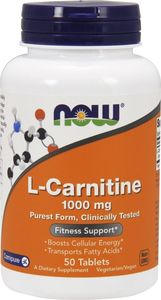 NOW Foods NOW Foods - L-Carnitine, 1000mg, 50 tabletek 1