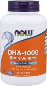 NOW Foods Now Foods - DHA-1000 Brain Support, 90 kapsułek miękkich 1