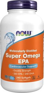 NOW Foods NOW Foods - Super Omega EPA, Molekularnie Destylowany, 240 kapsułek miękkich 1