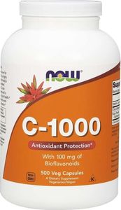 NOW Foods NOW Foods - Witamina C-1000 + 100mg Bioflawonoidów, 500 vkaps 1