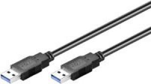 Kabel USB Goobay USB-A - USB-A 1.8 m Czarny (--) 1