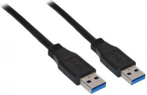 Kabel USB Goobay USB-A - USB-A 1.8 m Czarny (--) 3