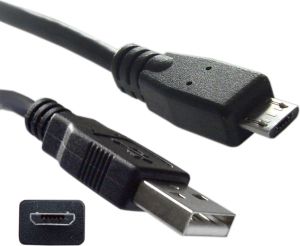 Kabel USB USB-A - microUSB 1 m Czarny (---) 3