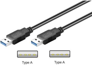 Kabel USB USB-A - 1 m Czarny (95717) 1