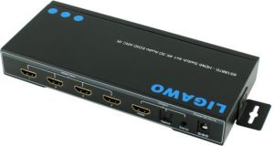 Ligawo HDMI Switch 4x1, EDID, czarny - 6518870 2