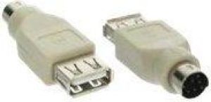 Adapter USB USB - PS/2 Biały  (---) 1