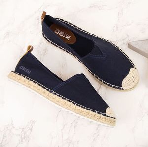 Big Star Espadryle damskie tekstylne granatowe Big Star HH274500 37 5