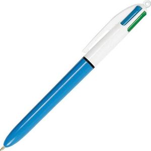 Biurfol Długopis Automat. Bic Biało-niebieski 4 Colours Medium 1