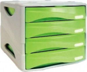 Arda Organizer Smile zielono-biały 4 szuflady (TR15P4PV) 1