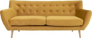 Selsey SELSEY Sofa trzyosobowa Ratsino musztardowy velvet 1