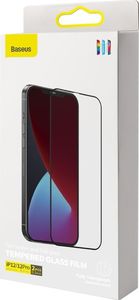 Baseus Baseus 2x szkło hartowane 0,3 mm Anti Blue Light z ramką na cały ekran iPhone 12 Pro / iPhone 12 (SGAPIPH61P-KP01) (case friendly) 5