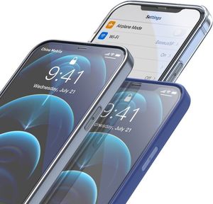 Baseus Baseus 2x szkło hartowane 0,3 mm Anti Blue Light z ramką na cały ekran iPhone 12 Pro / iPhone 12 (SGAPIPH61P-KP01) (case friendly) 7