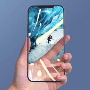 Baseus Baseus 2x szkło hartowane 0,3 mm Anti Blue Light z ramką na cały ekran iPhone 12 Pro / iPhone 12 (SGAPIPH61P-KP01) (case friendly) 9