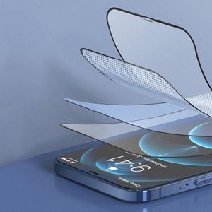 Baseus Baseus 2x szkło hartowane 0,3 mm Anti Blue Light z ramką na cały ekran iPhone 12 mini (SGAPIPH54N-KN01) (case friendly) 17