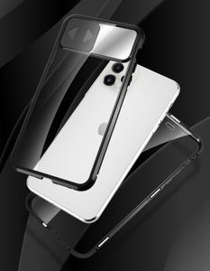 Wozinsky Wozinsky Magnetic Cam Slider Case magnetyczne etui 360 na cały telefon szkło na ekran osłona na aparat Huawei P40 Lite 5G czarny 18