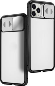 Wozinsky Wozinsky Magnetic Cam Slider Case magnetyczne etui 360 na cały telefon szkło na ekran osłona na aparat Huawei P40 Lite 5G czarny 2